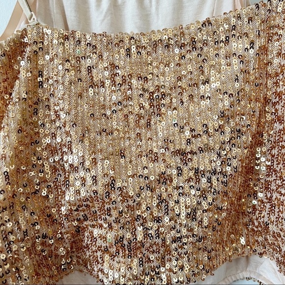 NWT Free People Sequin Crop Top - Picture 4 of 6
